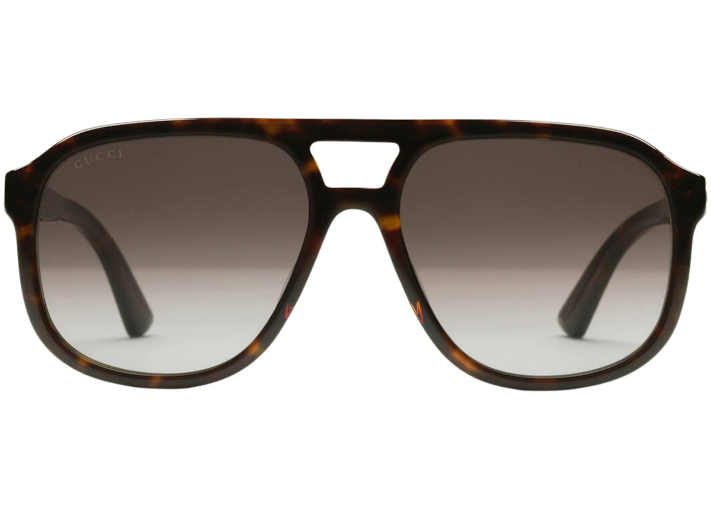 Gucci Navigator Frame Sunglasses Tortoiseshell/Gradient Brown/Gold-tone (706688 J0740 2323)