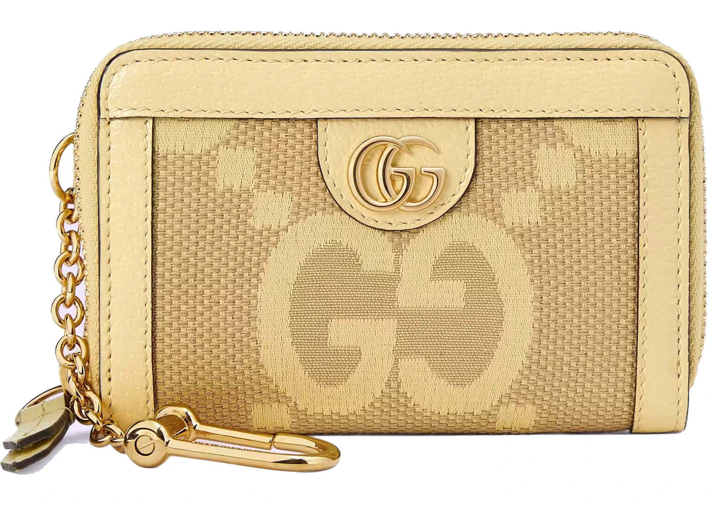 Gucci Ophidia Jumbo GG Card Case Beige/Banana