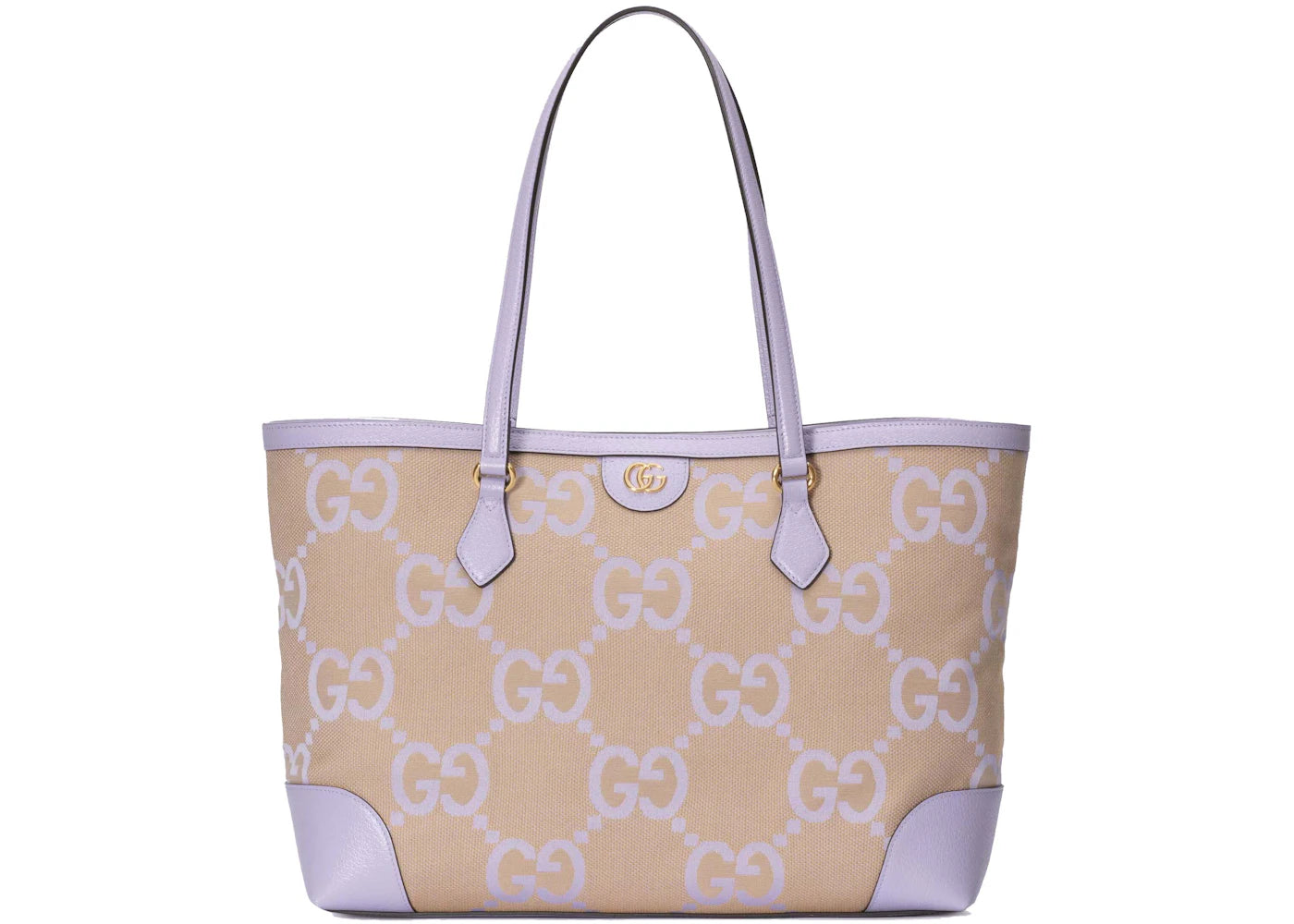 Gucci Ophidia Jumbo GG Medium Tote Beige/Lilac