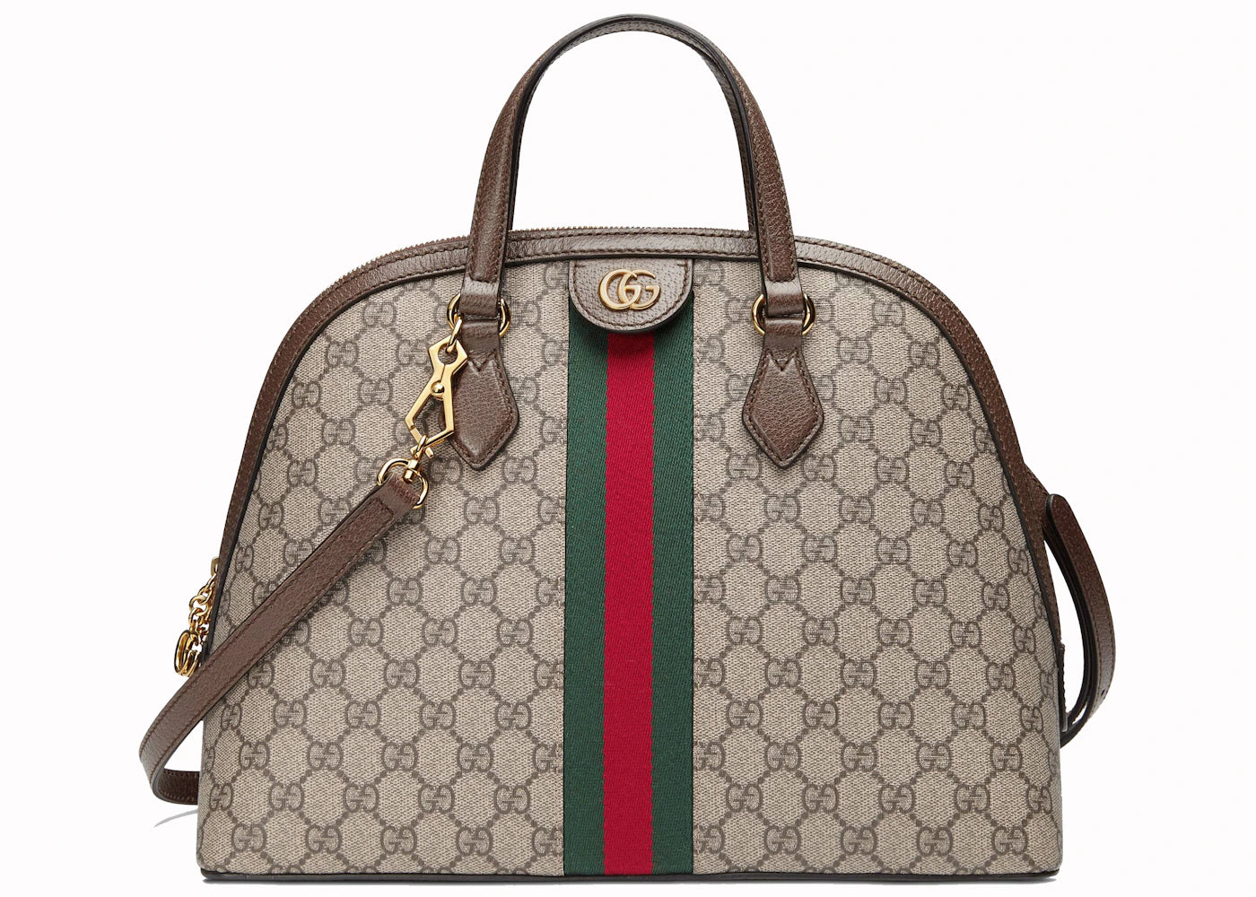 Gucci Ophidia Top Handle GG Supreme Medium Beige/Ebony