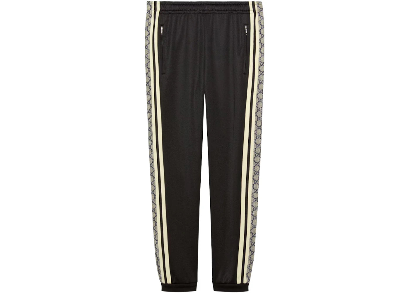 Gucci Oversize Technical Jersey Jogging Pant Black/Ivory