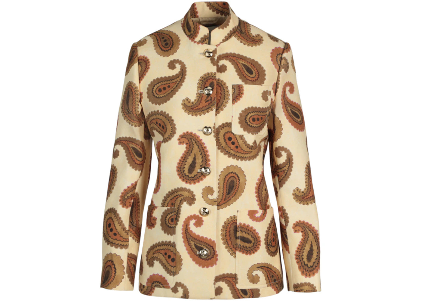 Gucci Paisley Printed Jacket Yellow Multi