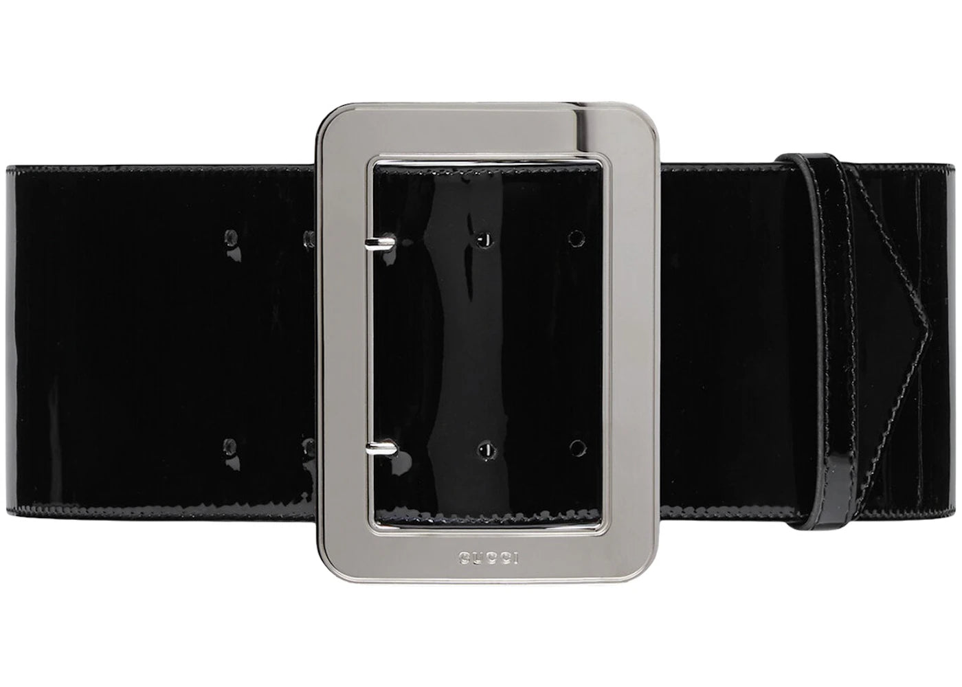 Gucci Patent Belt Wide Black