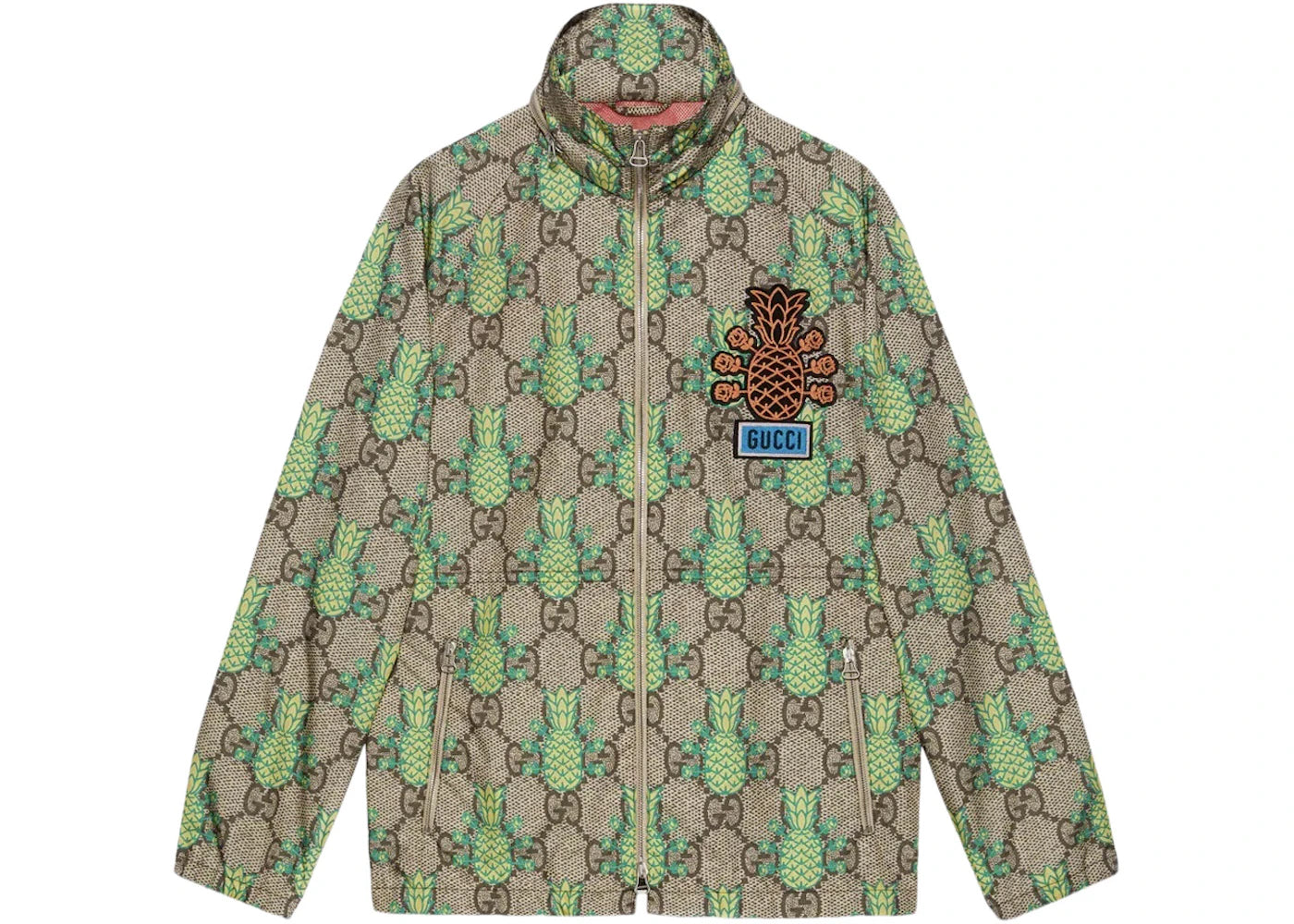 Gucci Pineapple GG Print Jacket Green