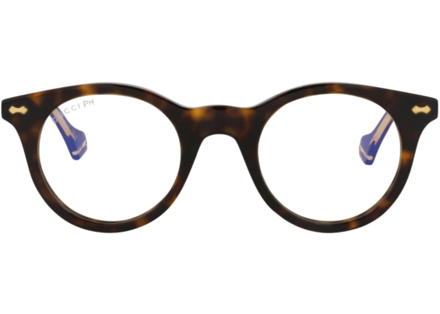 Gucci Round-Frame Acetate Sunglasses Havana Havana Yellow (GG0736S-30008901-005)