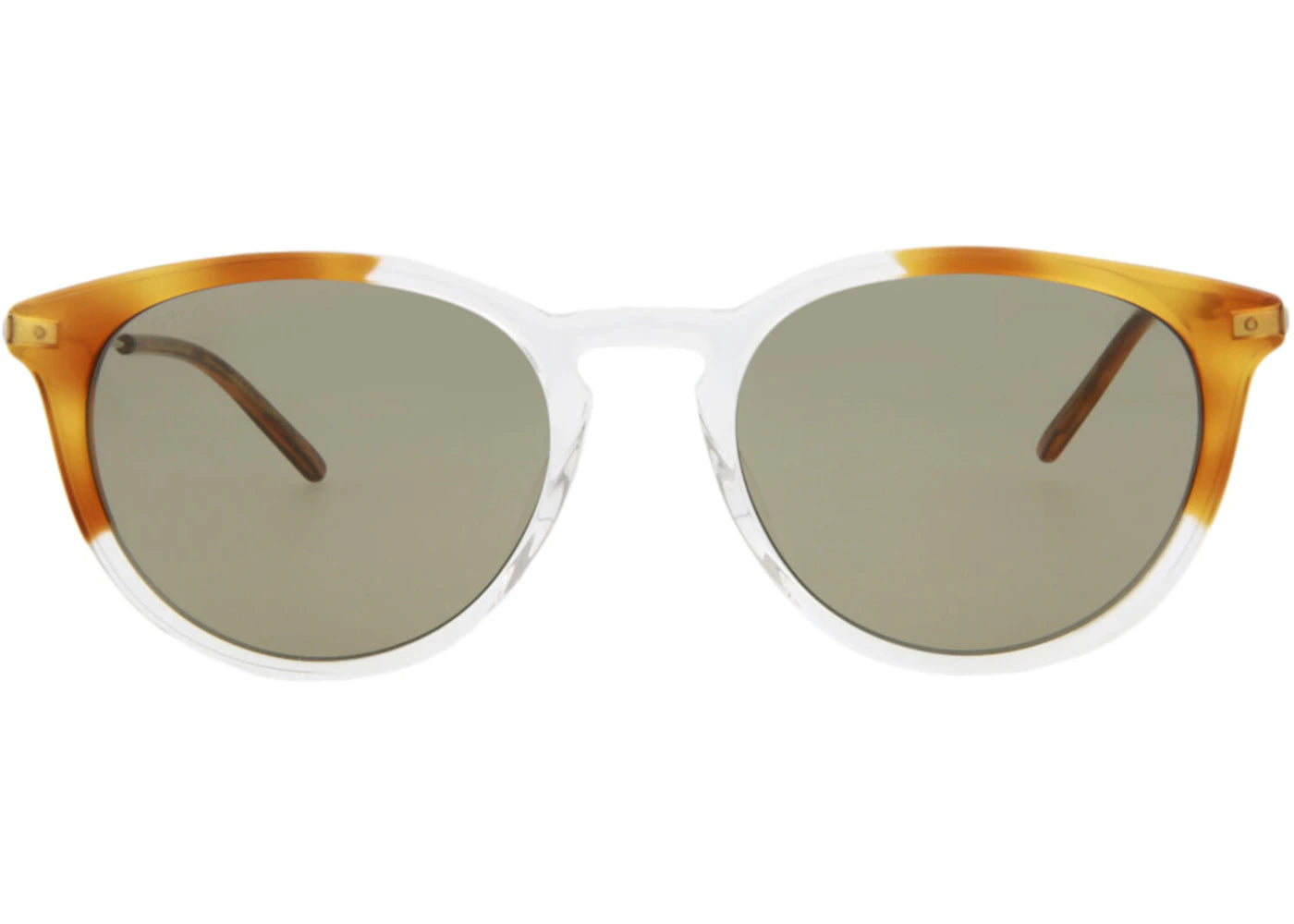 Gucci Round-Frame Acetate Sunglasses Havana/Silver/Brown (GG1048S-30011636-004)