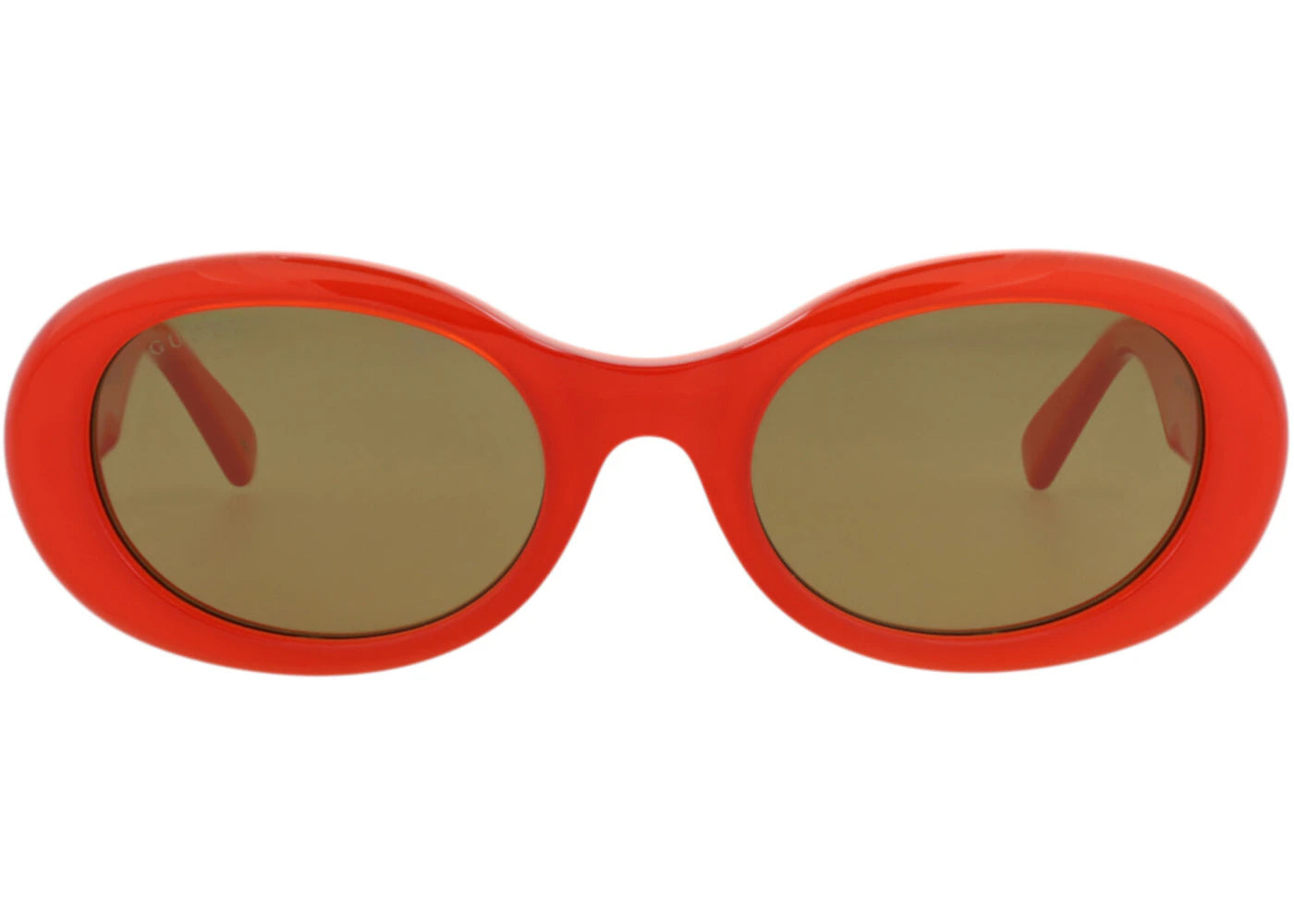 Gucci Round-Frame Recycled Acetate Sunglasses Orange Orange Brown (GG1587S-30014858-003)