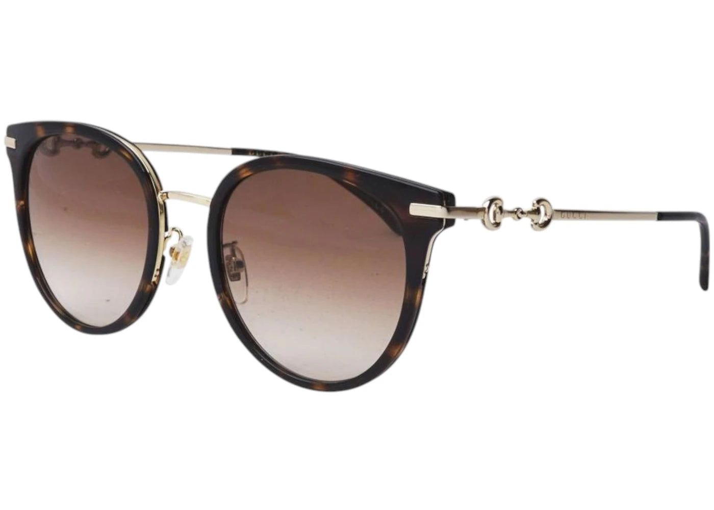 Gucci Round Sunglasses Havana Gold Brown (GG1015SK-003-56)