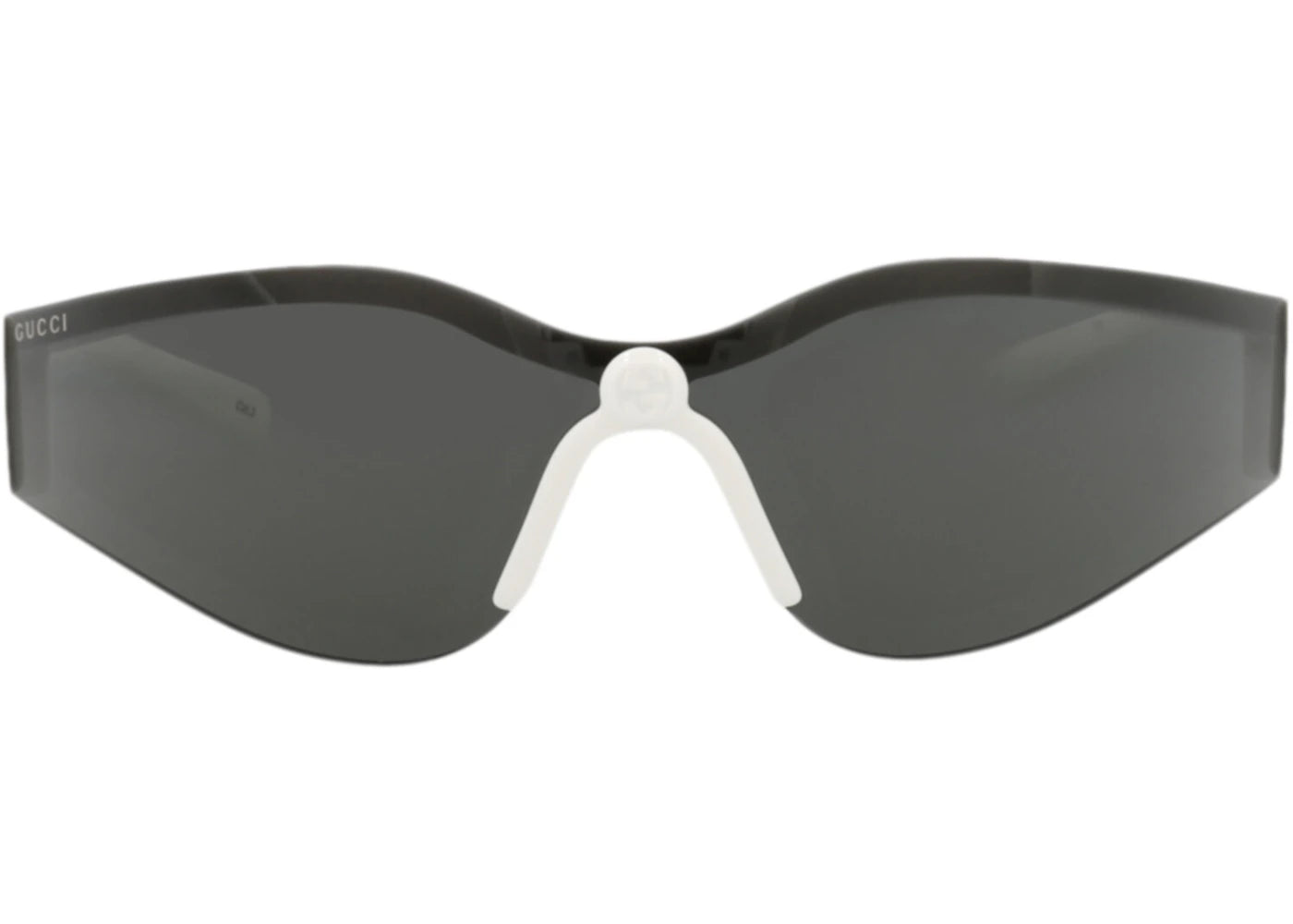 Gucci Shield-Frame Injection Sunglasses White White Grey (GG1651S-30015329-006)