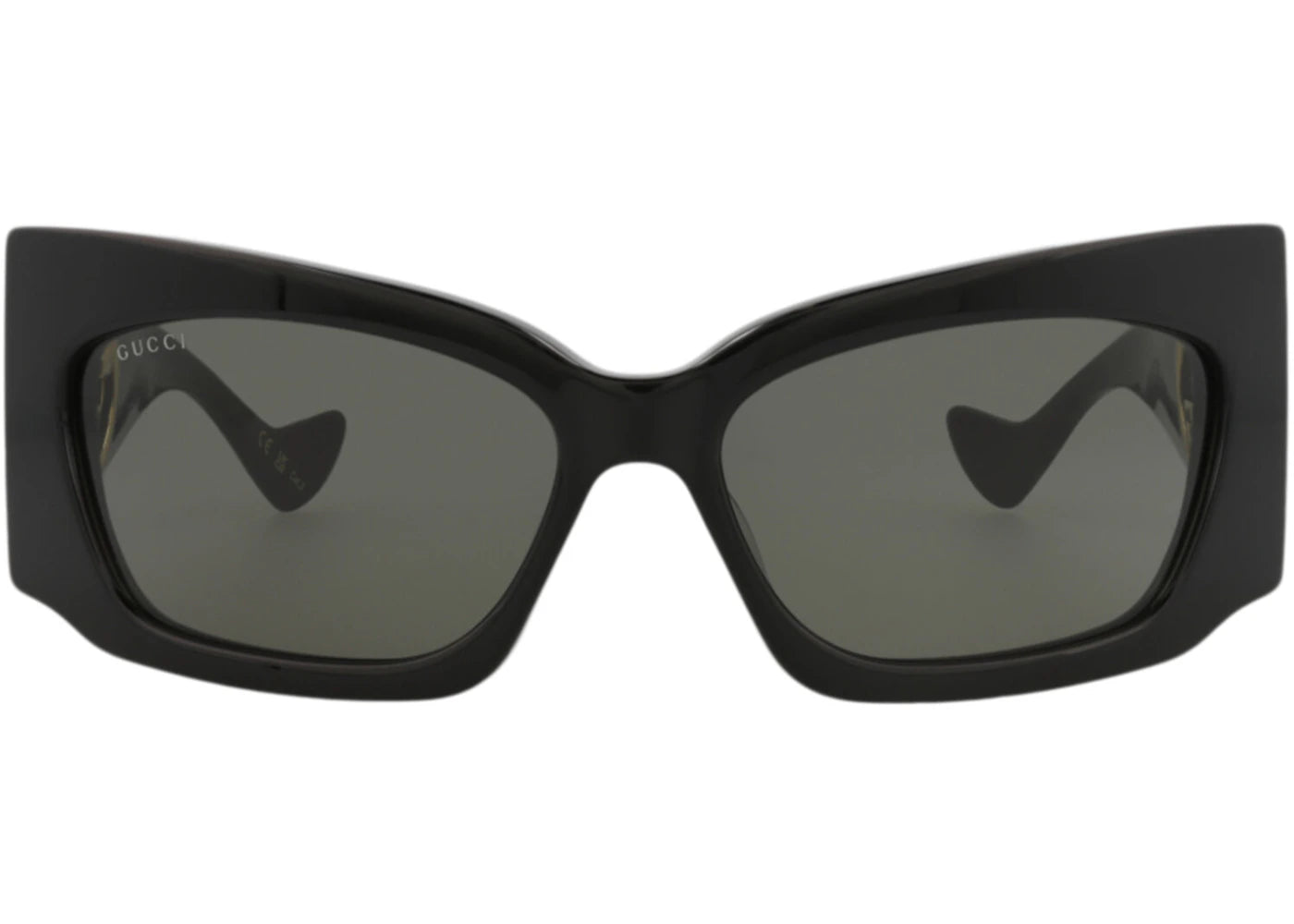 Gucci Shield-Frame Recycled Acetate Sunglasses Black Black Grey (GG1412S-30014422-001)