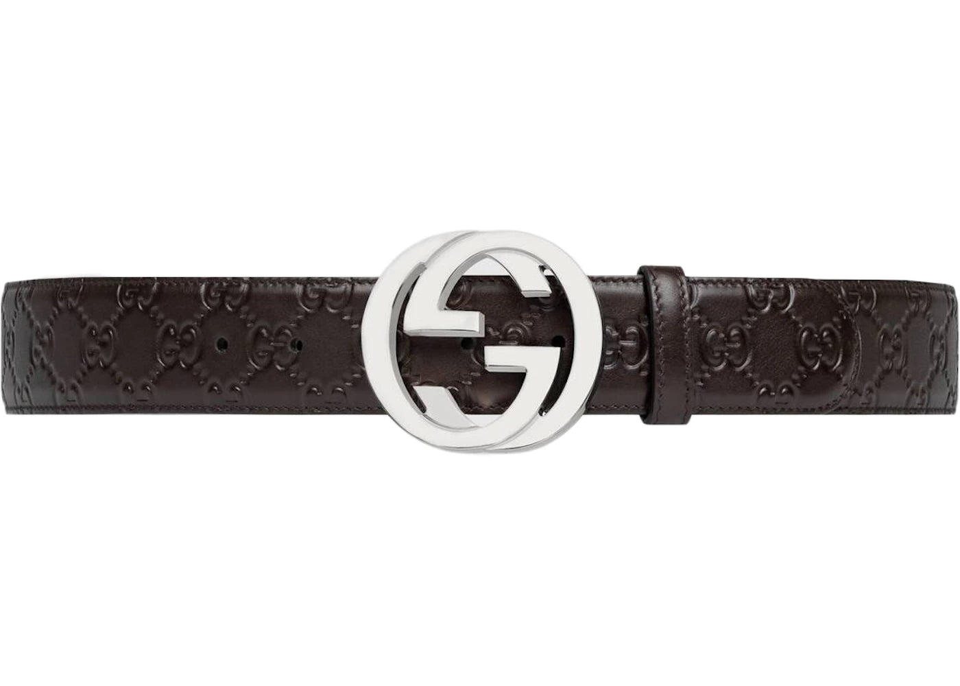 Gucci Signature Leather Belt Brown
