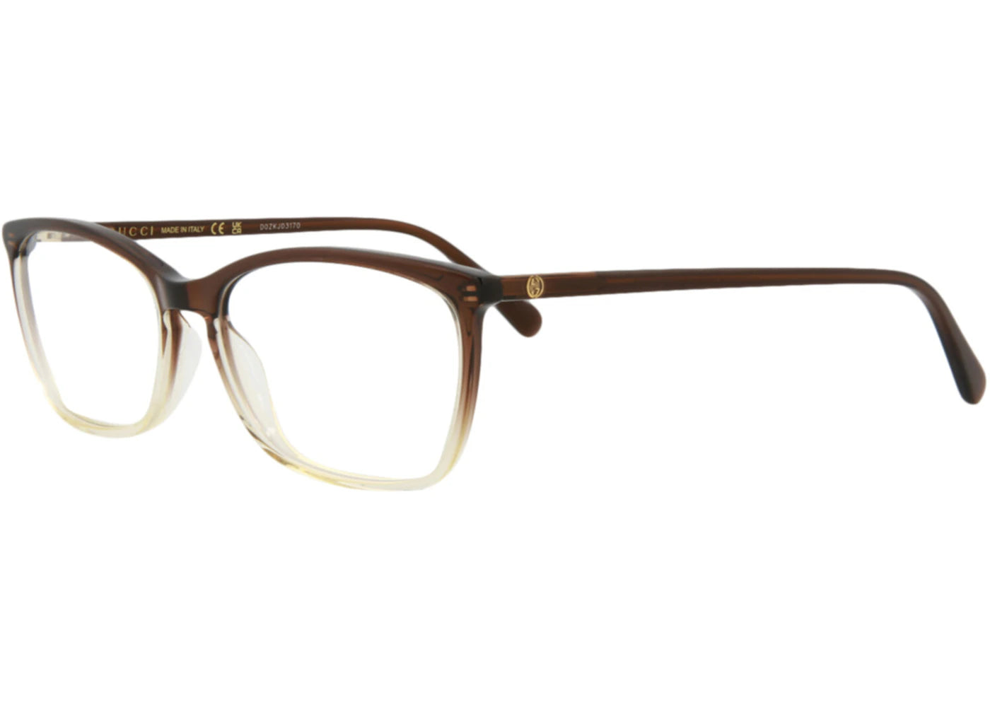Gucci Square Eyeglasses Brown/Brown (GG0548O-30008221-007)