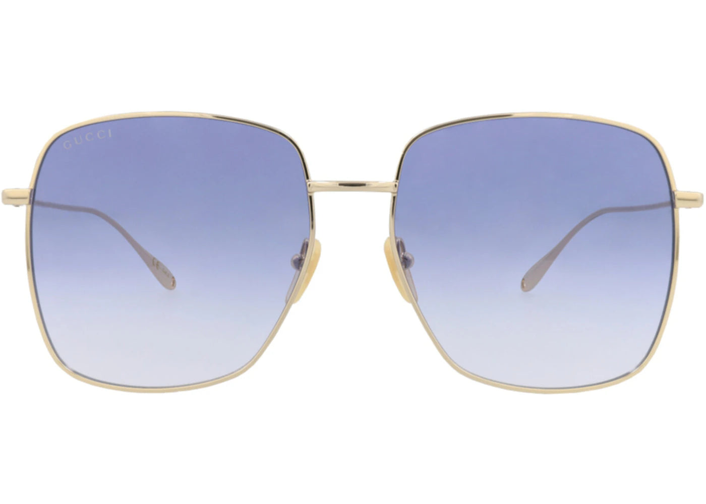 Gucci Square-Frame Metal Sunglasses Gold Gold Violet (GG1031S-30011783-004)