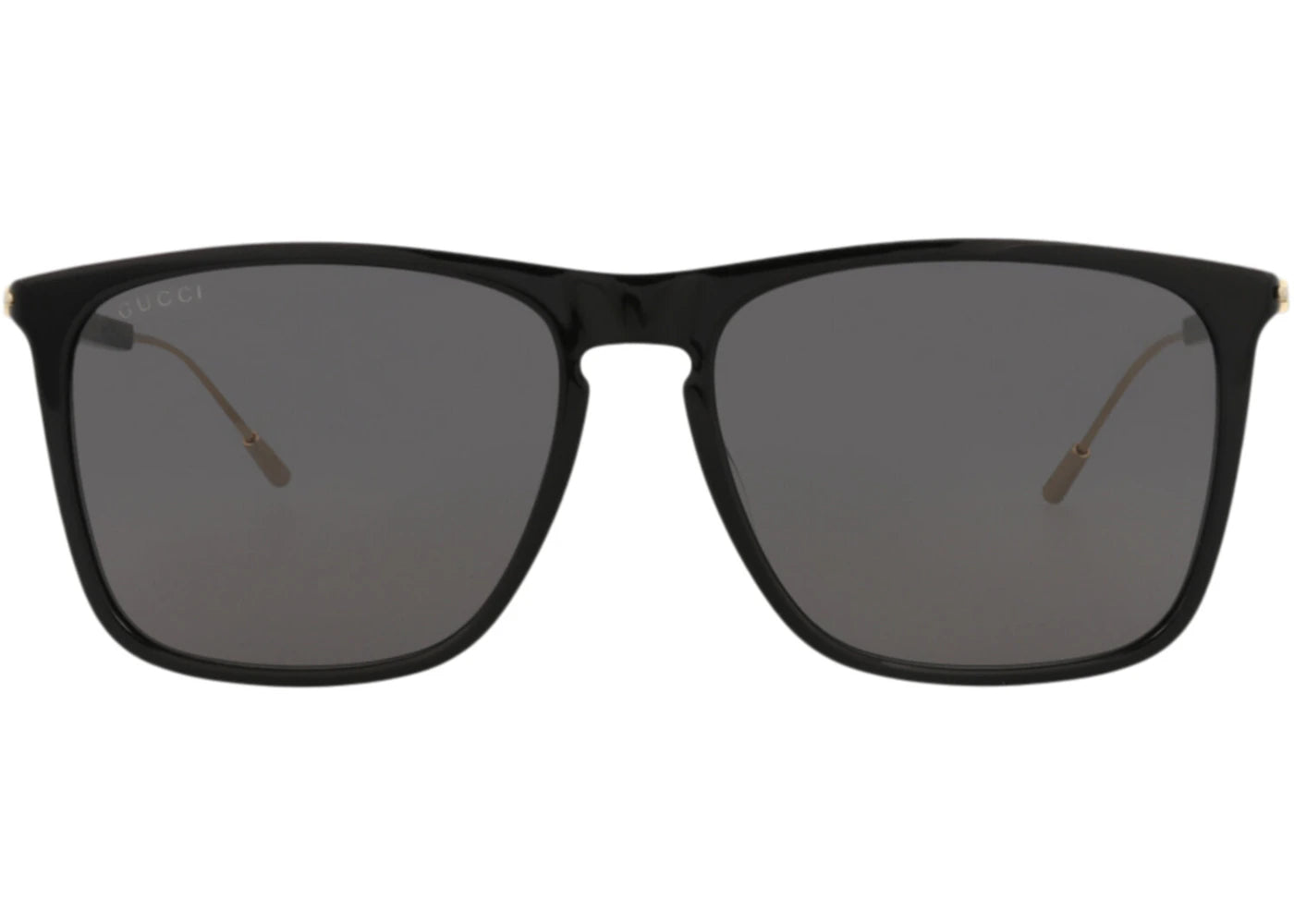 Gucci Square-Frame Recycled Acetate Sunglasses Black/Gold/Grey (GG1269S-30013857-001)