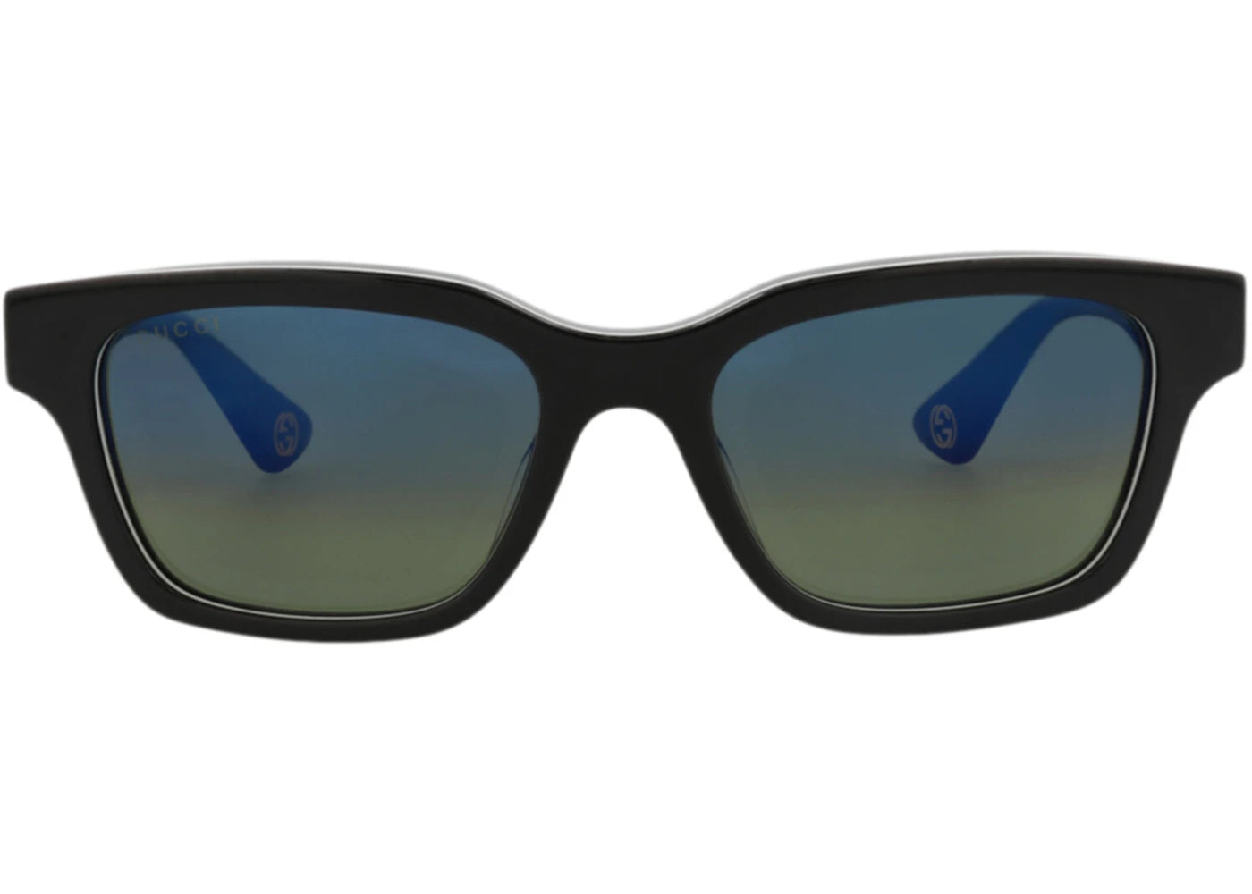 Gucci Square-Frame Recycled Acetate Sunglasses Black Grey Blue (GG1641SA-30015104-003)