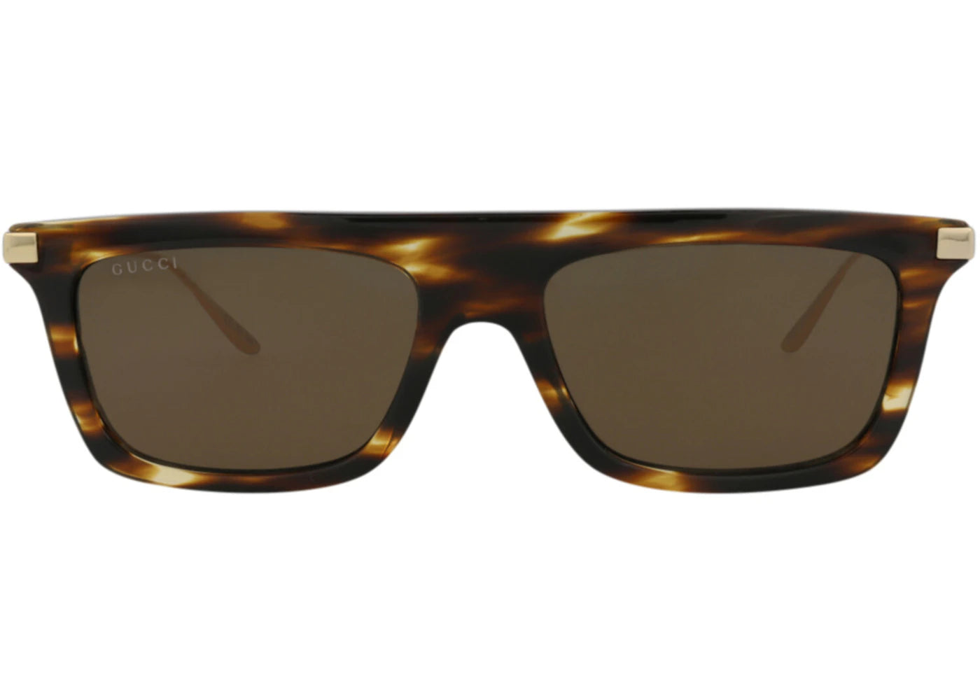 Gucci Square-Frame Recycled Acetate Sunglasses Havana Gold Brown (GG1437S-30014438-003)