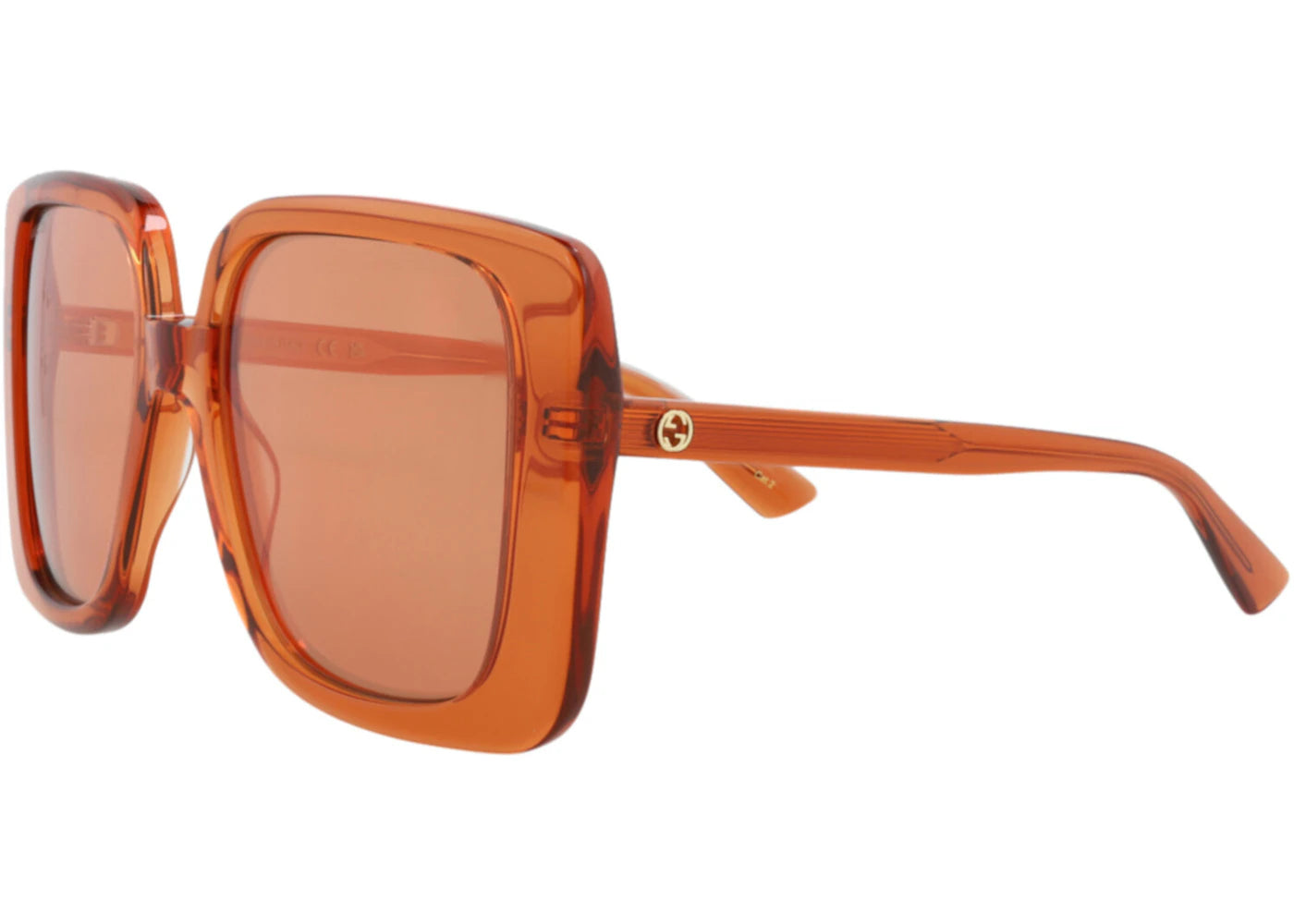 Gucci Square Rectangle Sunglasses Orange/Orange/Orange (GG1314S-30013867-004)