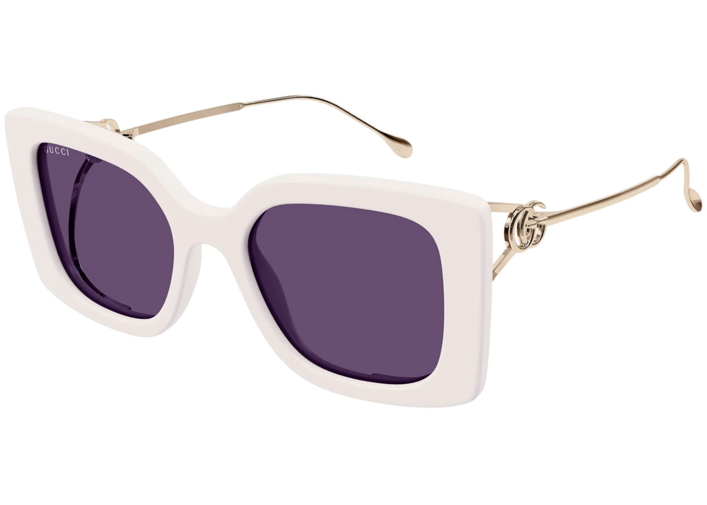 Gucci Square Sunglasses Ivory Violet (GG1567SA-003-54)
