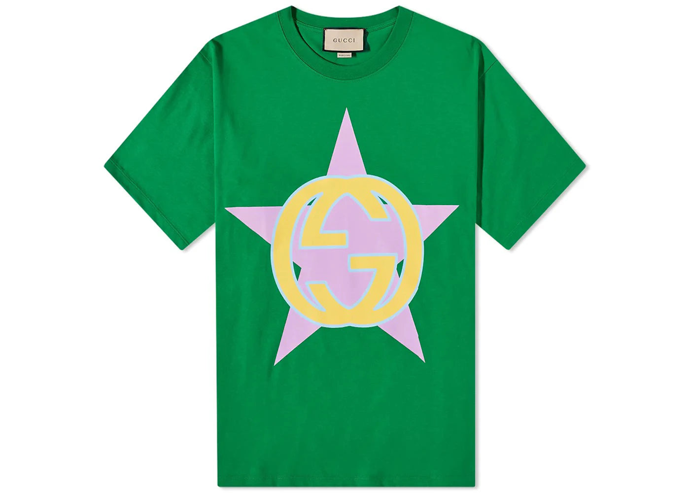 Gucci Star Interlocking GG T-shirt Green
