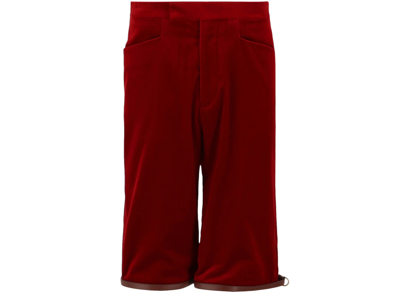 Gucci Stretch Velvet Shorts Red