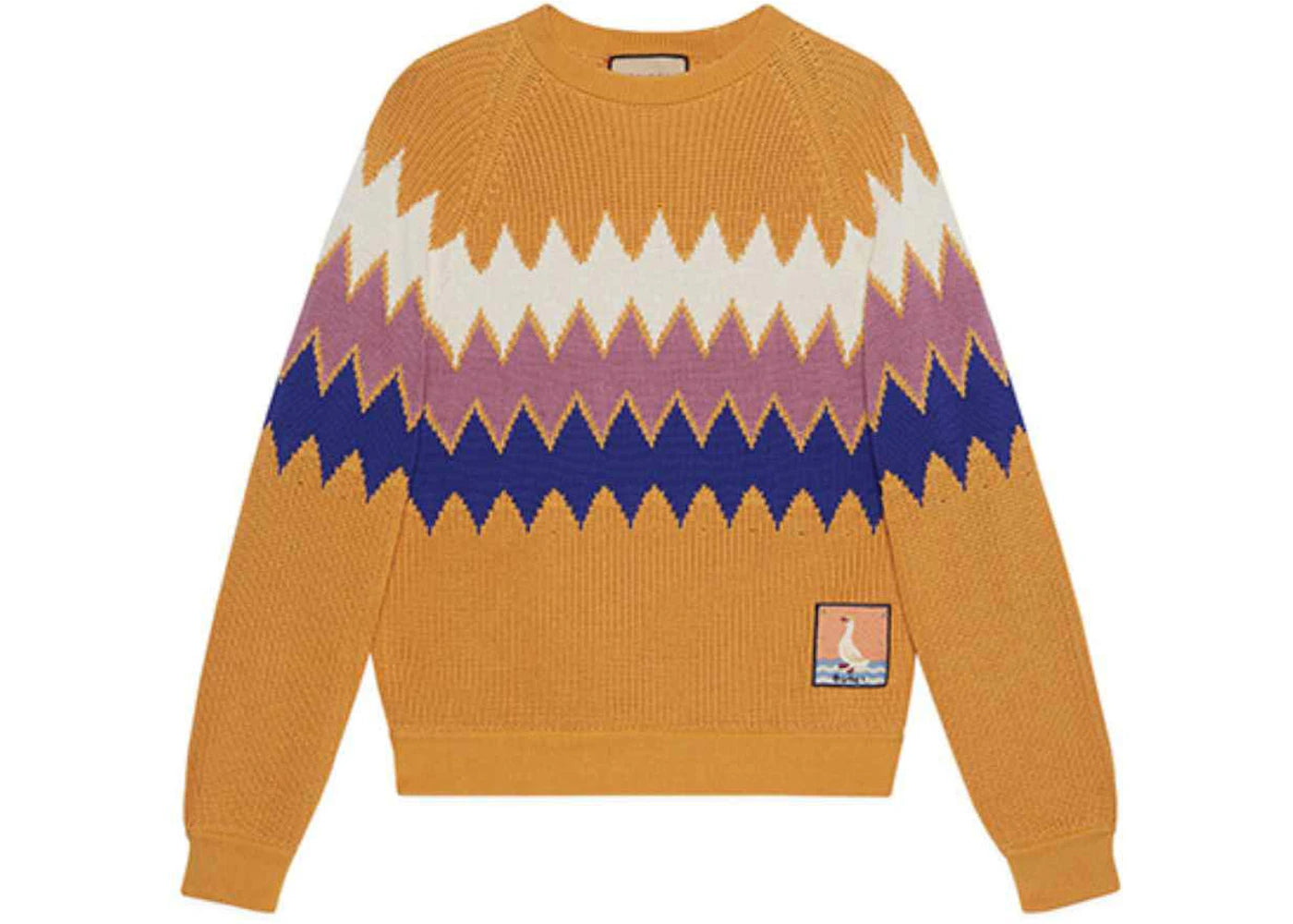 Gucci Stripe Pattern Sweater Orange Multi