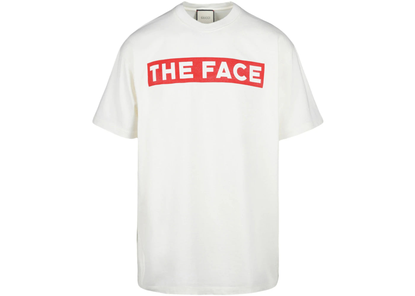Gucci "The Face" Logo Crew Neck T-shirt Milk