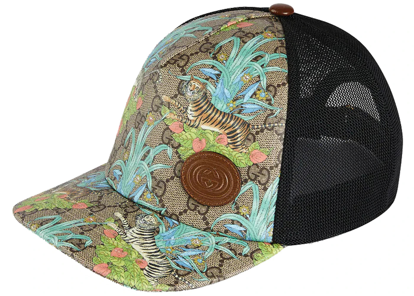 Gucci Tiger Baseball Hat Beige/Ebony