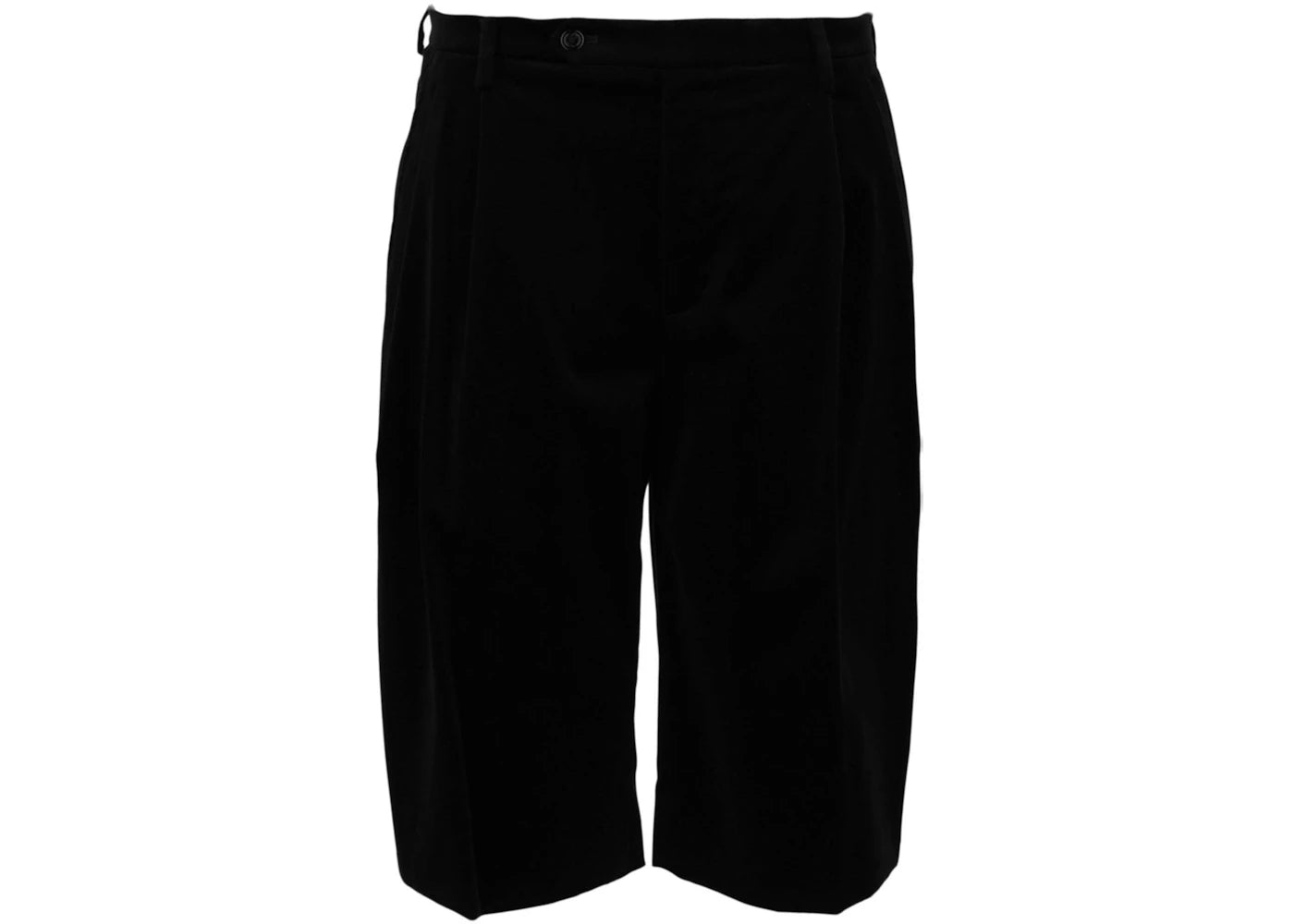 Gucci Velvet Pleat-Front Shorts Black