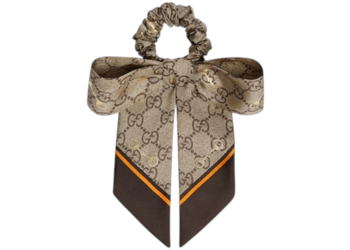 Gucci (W) Silk GG Scrunchie Set Beige/Ebony
