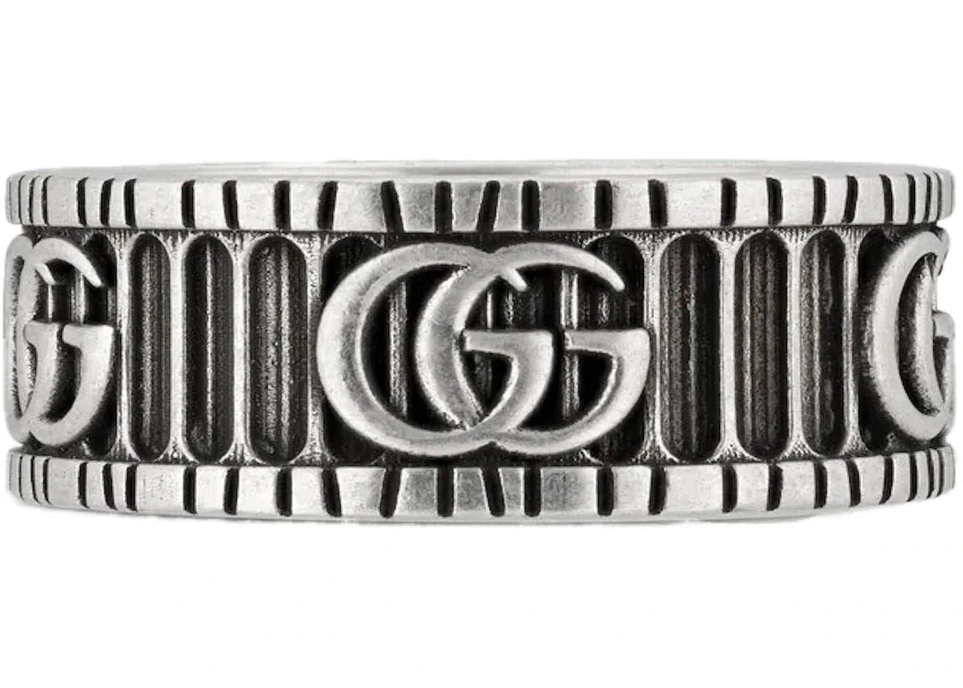 Gucci With Double G Ring Silver