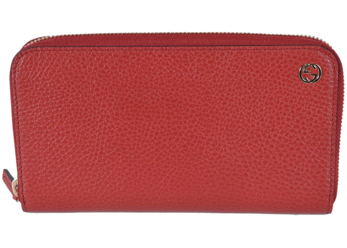 Gucci Zip Around Wallet Interlocking G Red