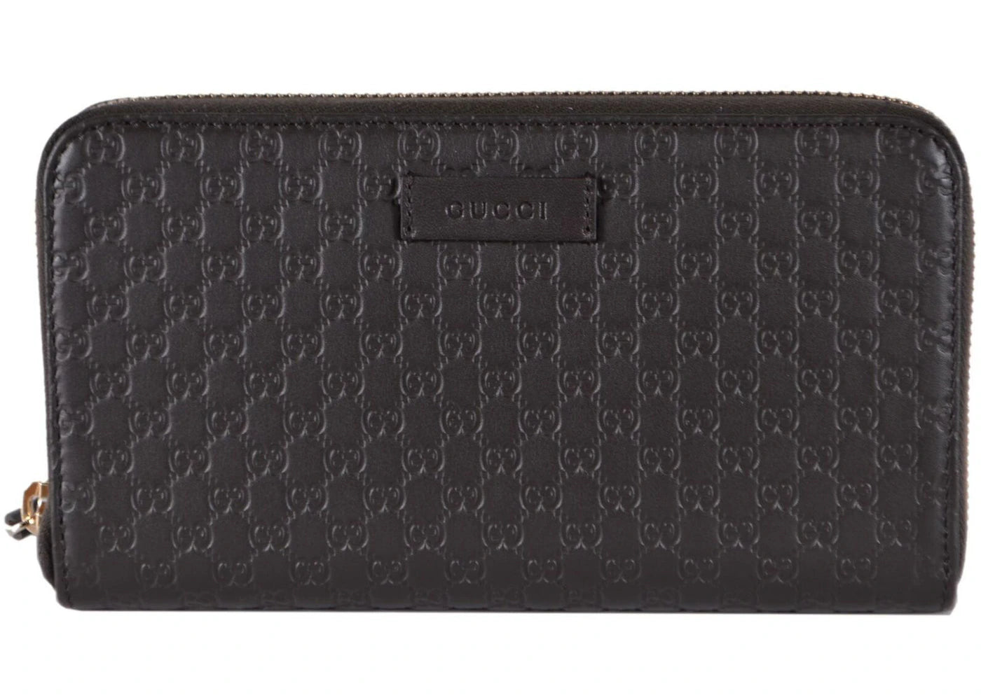 Gucci Zip Around Wallet MicroGuccissima Brown
