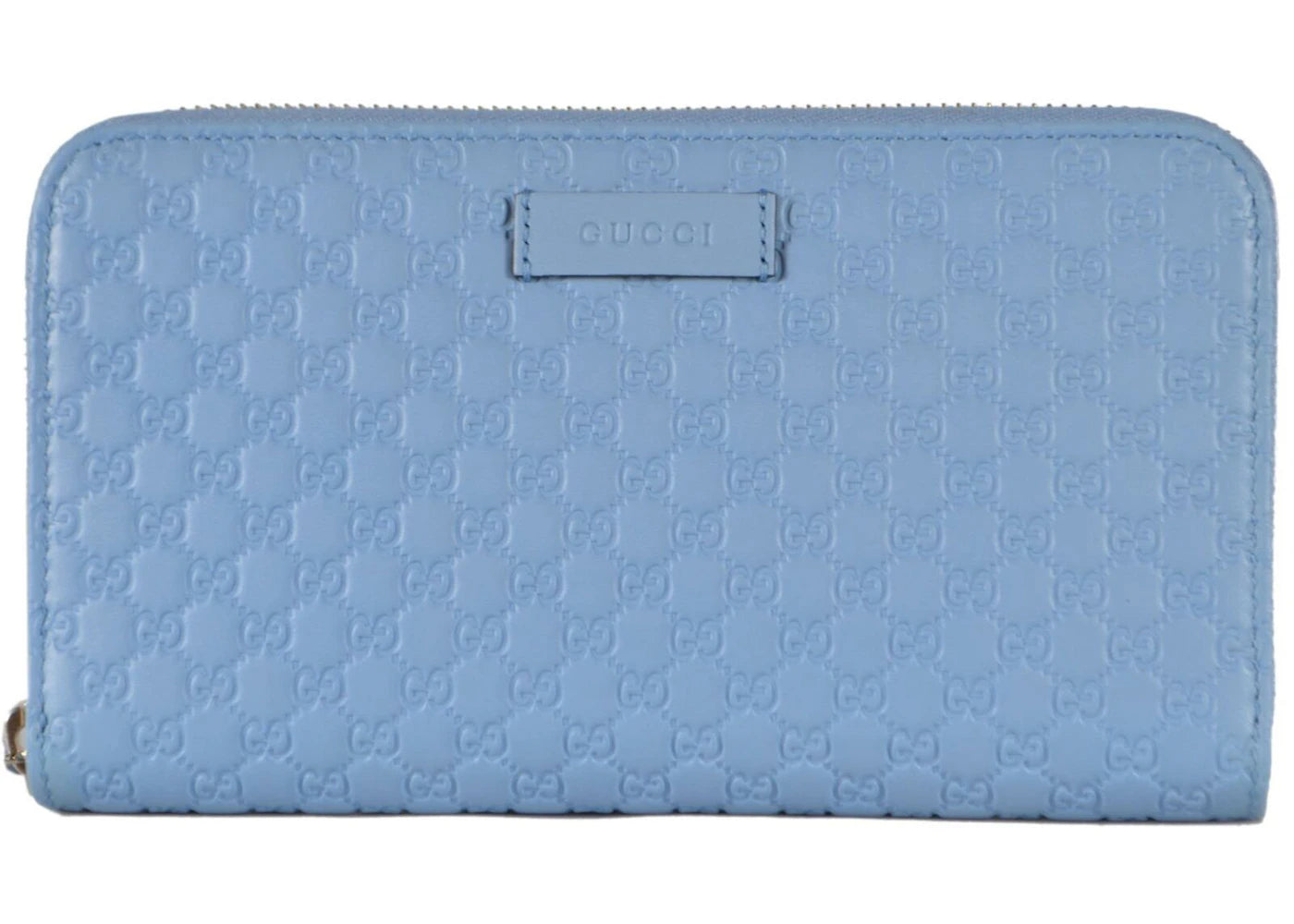Gucci Zip Around Wallet MicroGuccissima Mineral Blue