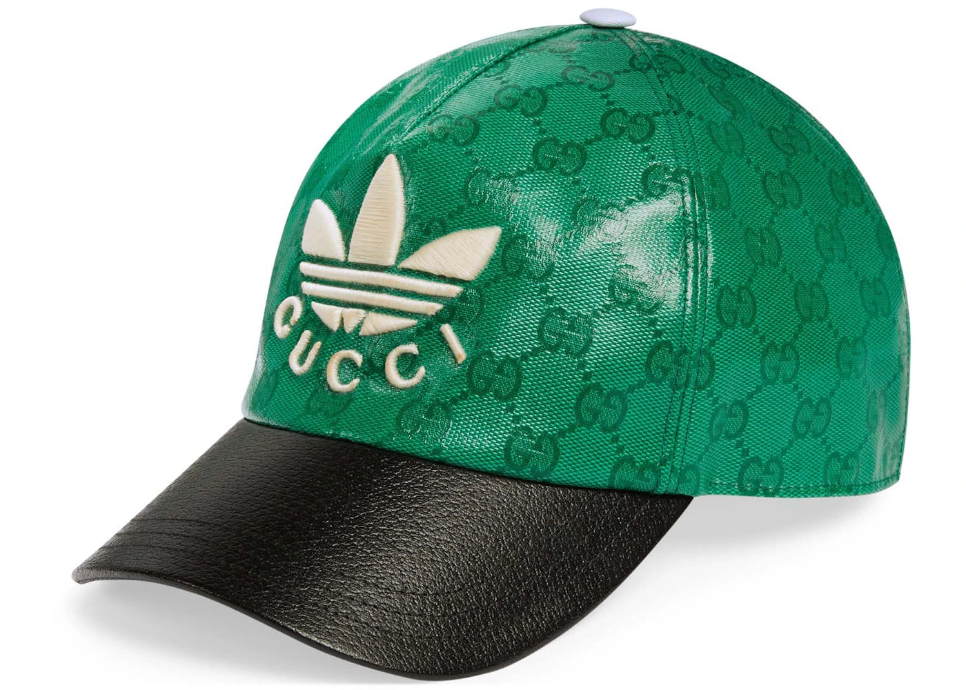 Gucci x Adidas GG Canvas Baseball Cap Green