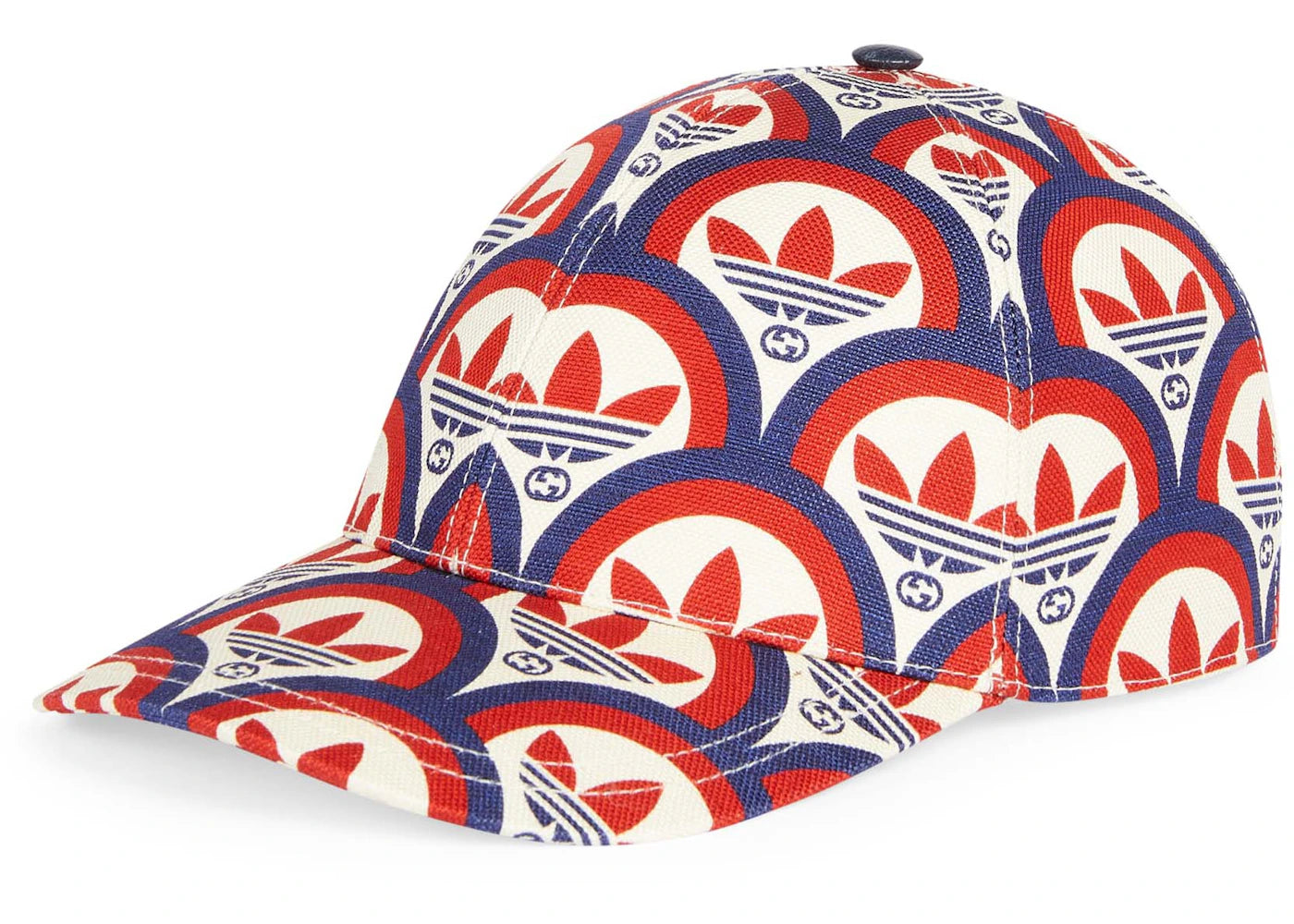 Gucci x Adidas Trefoil Print Baseball Cap Red/White/Blue