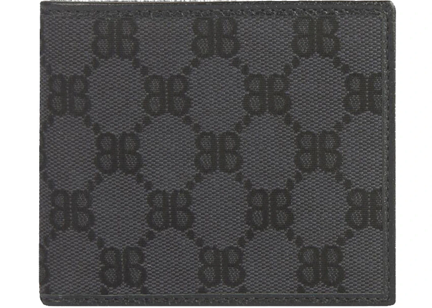 Gucci x Balenciaga The Hacker Project Bi-Fold Coin Wallet Black