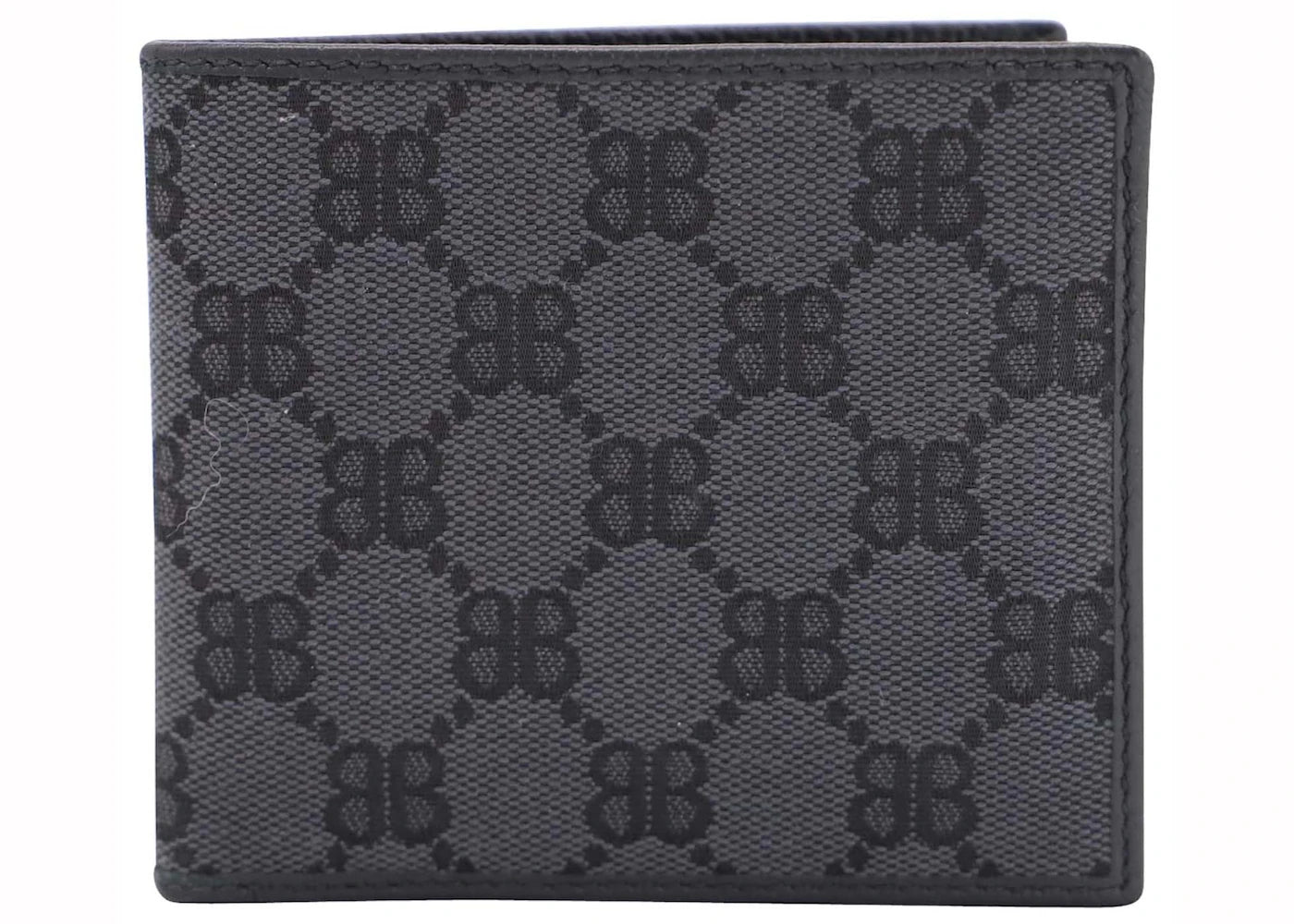 Gucci x Balenciaga The Hacker Project Bi-Fold Wallet (Double Bill Compartment) Black
