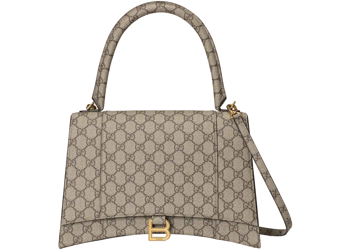 Gucci x Balenciaga The Hacker Project Medium Hourglass Bag Beige/Ebony