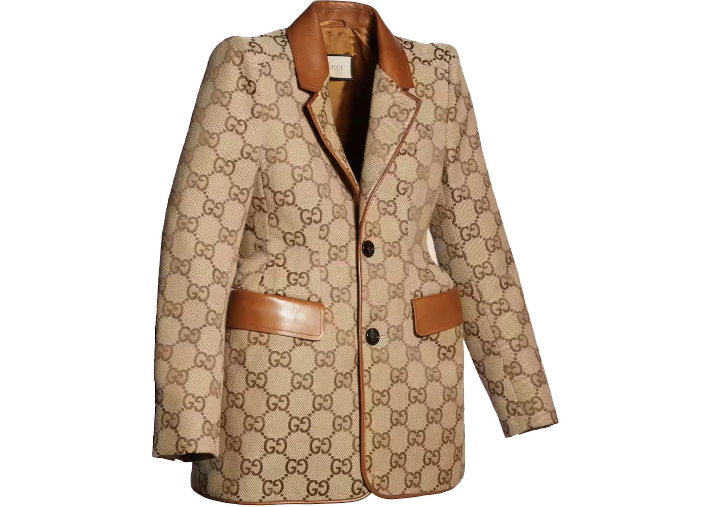 Gucci x Balenciaga The Hacker Project Maxi GG Hourglass Jacket Beige/Ebony