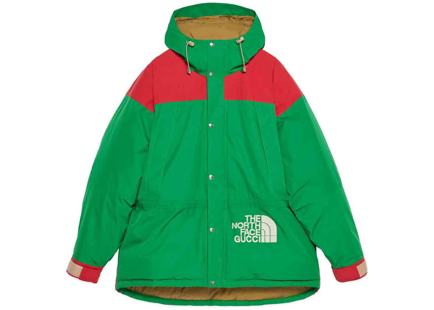 Gucci x The North Face Down Jacket Green/Red