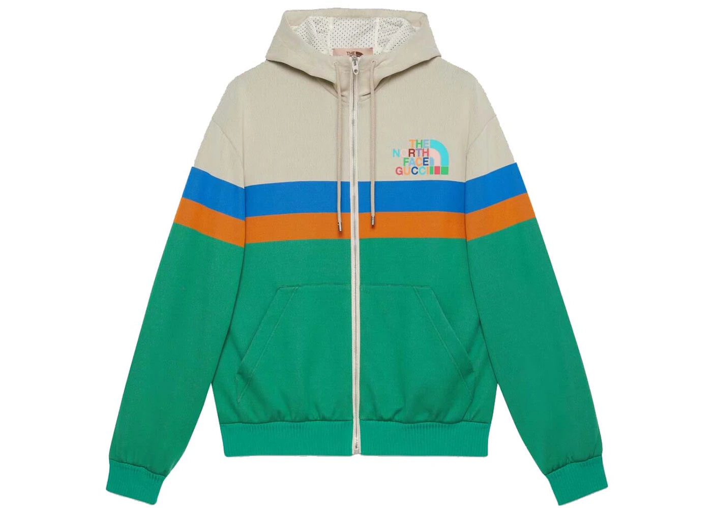 Gucci x The North Face Hooded Jacket Ivory/Green