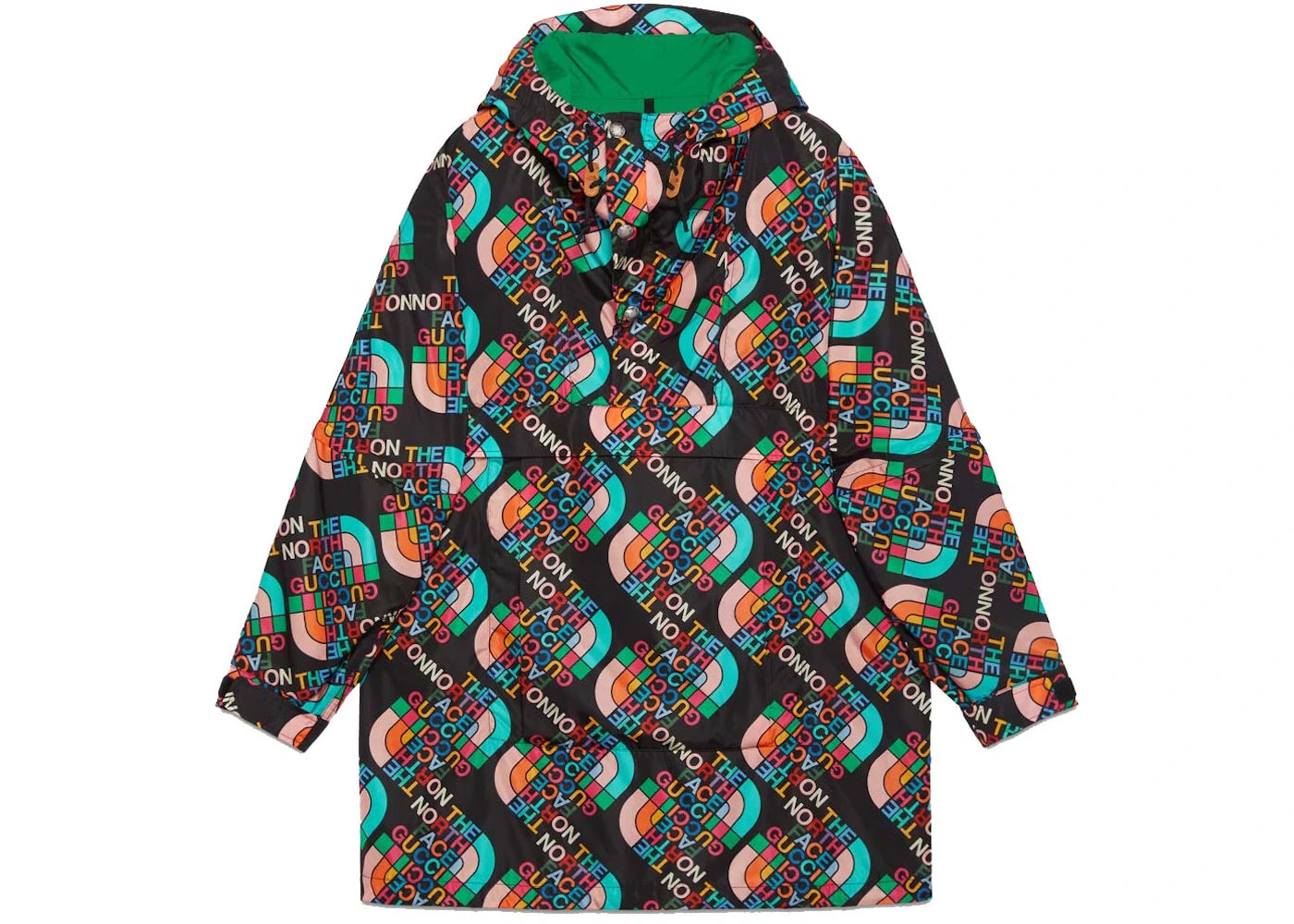 Gucci x The North Face Nylon Coat Multicolor/Black