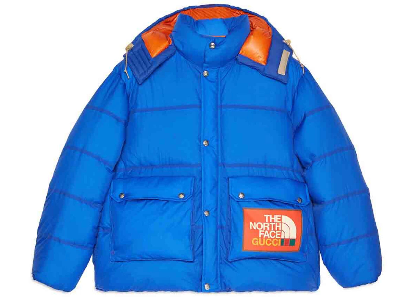 Gucci x The North Face Padded Jacket Blue