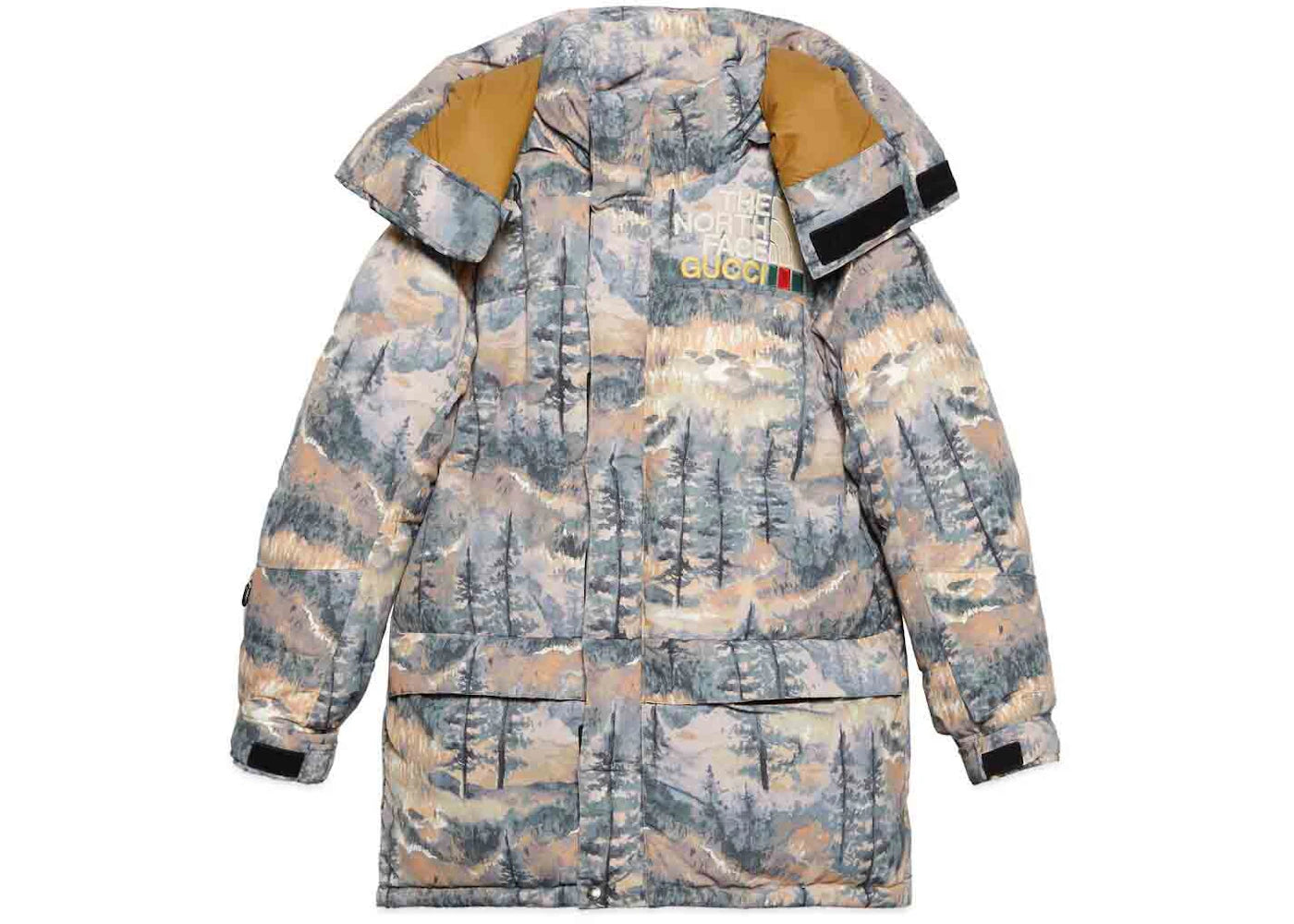 Gucci x The North Face Padded Jacket Forest Print