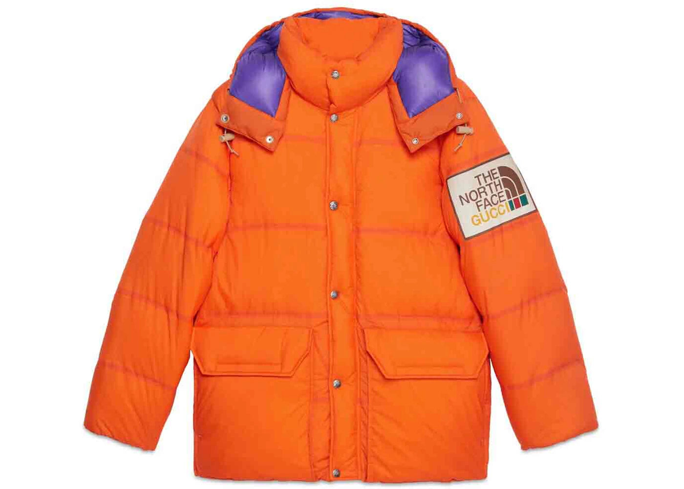 Gucci x The North Face Padded Jacket Orange