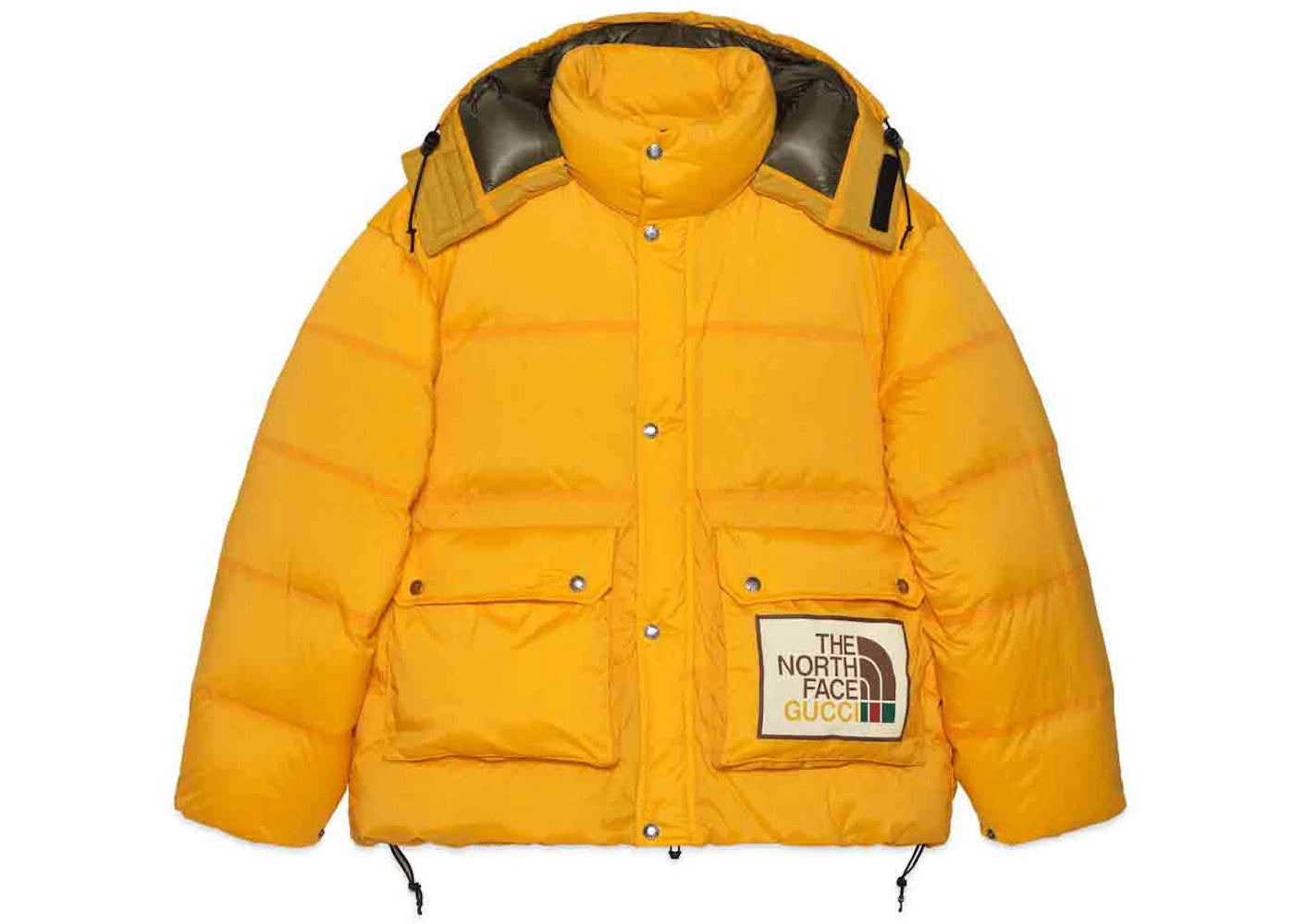 Gucci x The North Face Padded Jacket Yellow
