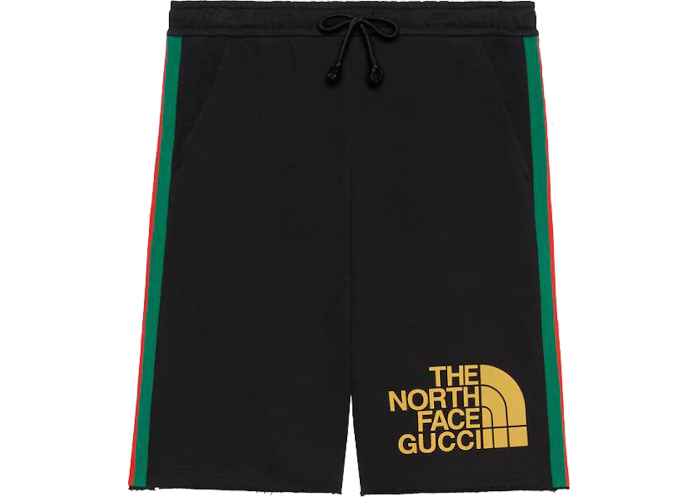 Gucci x The North Face Web Print Cotton Shorts Black