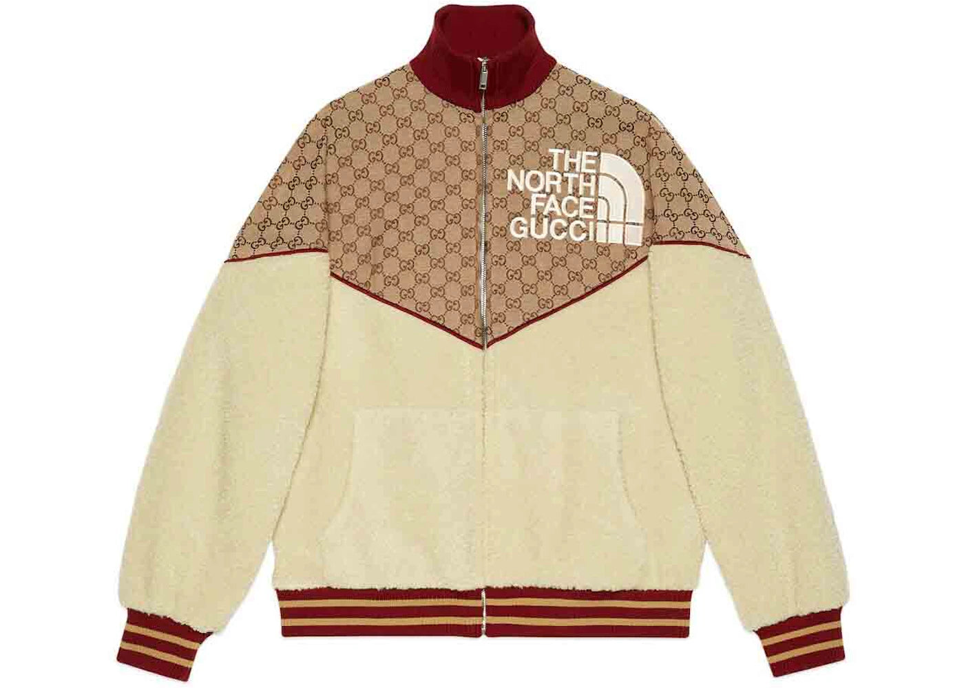 Gucci x The North Face Zip Jacket Beige/Ebony