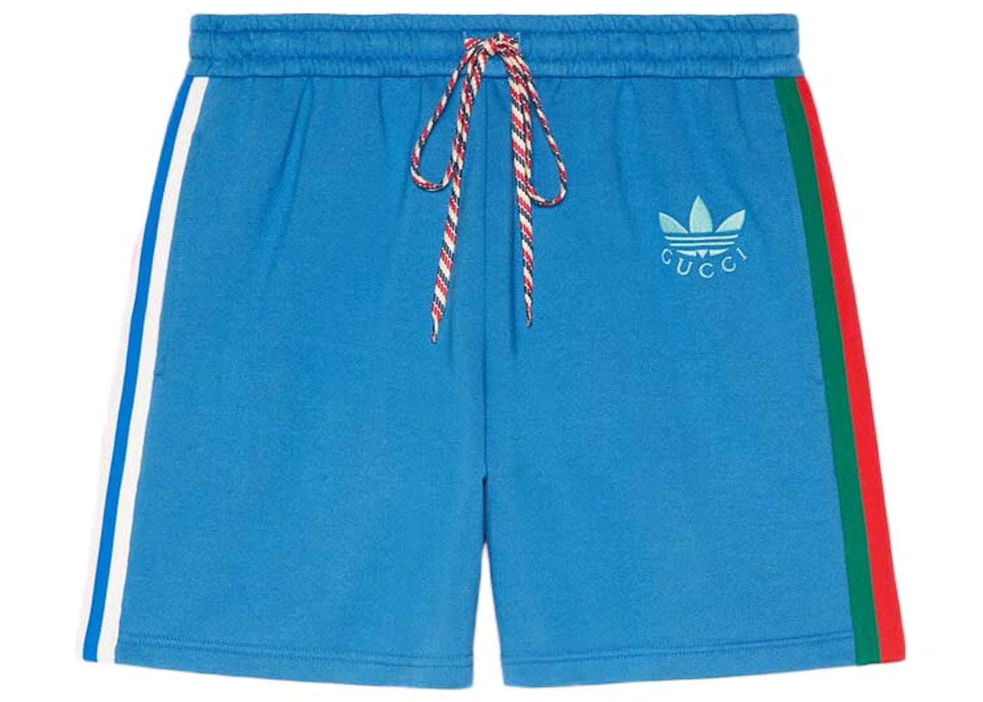 Gucci x adidas Cotton Jersey Shorts Blue