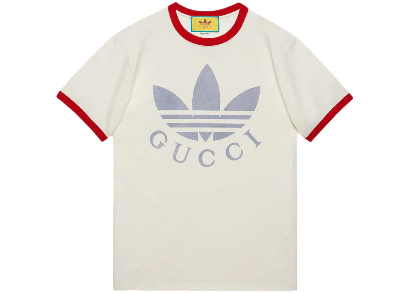 Gucci x adidas Cotton Jersey T-Shirt White/Red